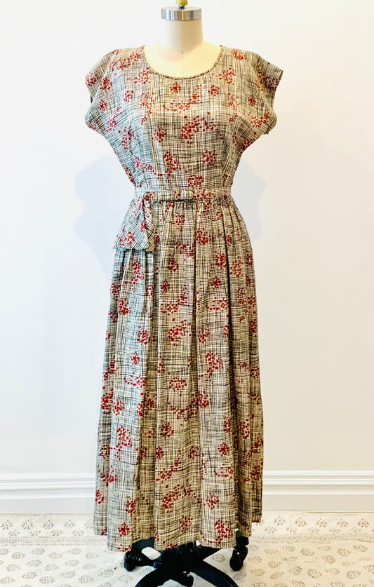 Mid Century Atomic Print Dress