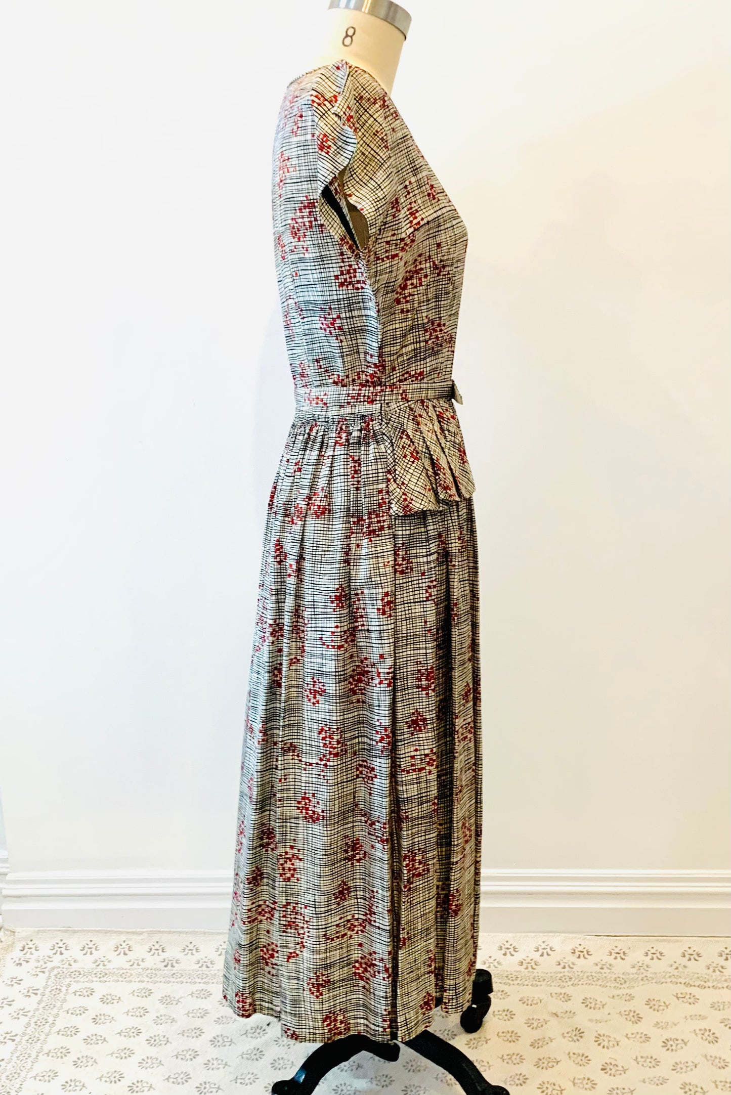 Mid Century Atomic Print Dress