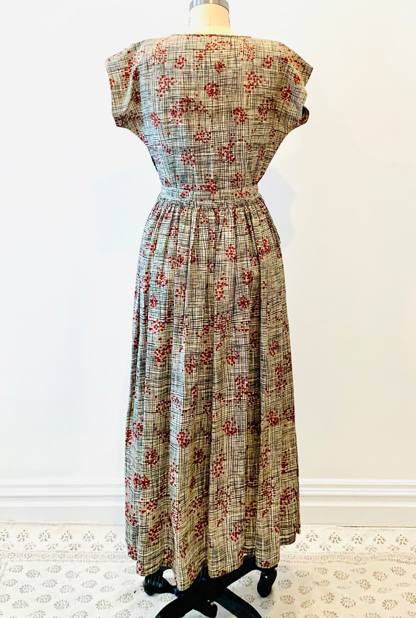 Mid Century Atomic Print Dress