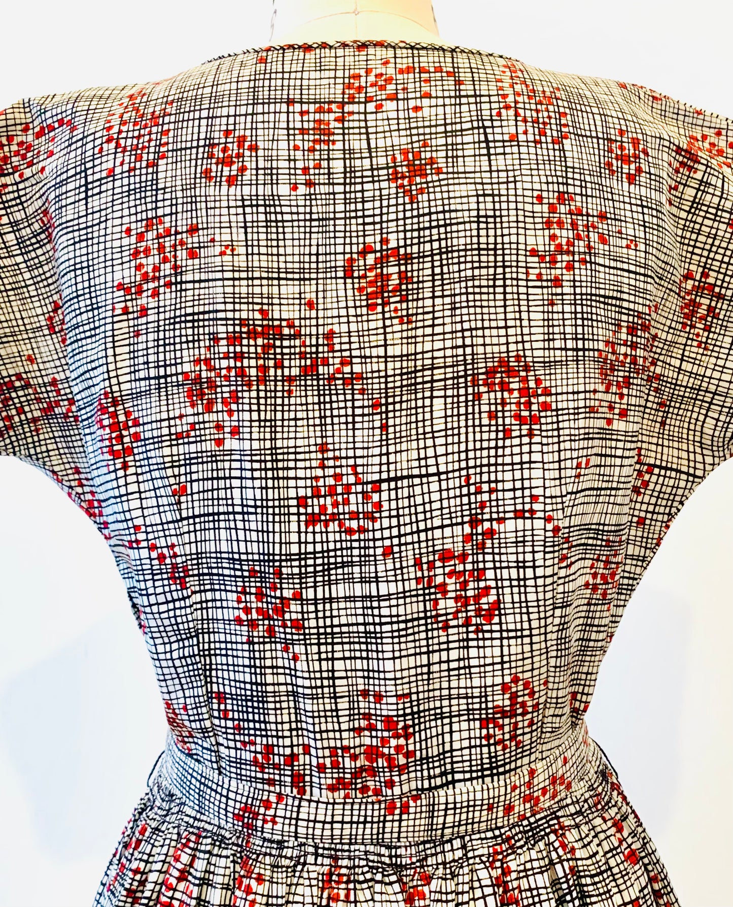 Mid Century Atomic Print Dress