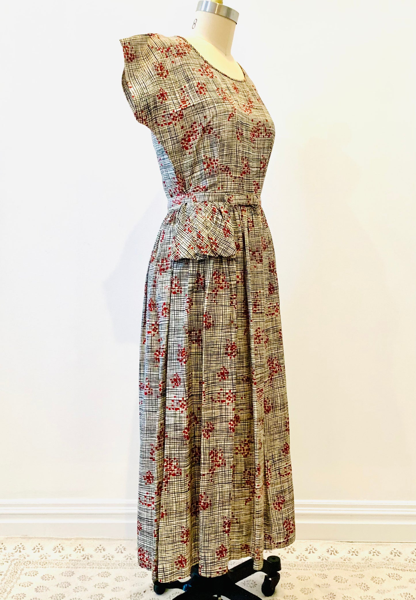 Mid Century Atomic Print Dress