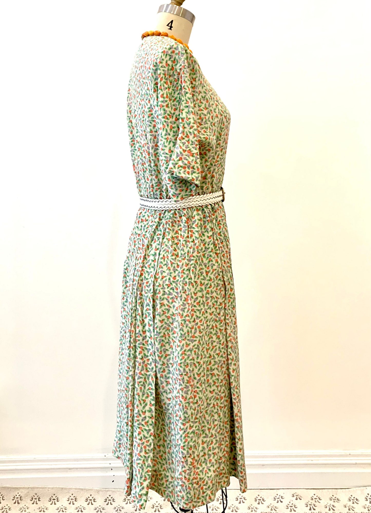 1940’s Silk Floral Dress