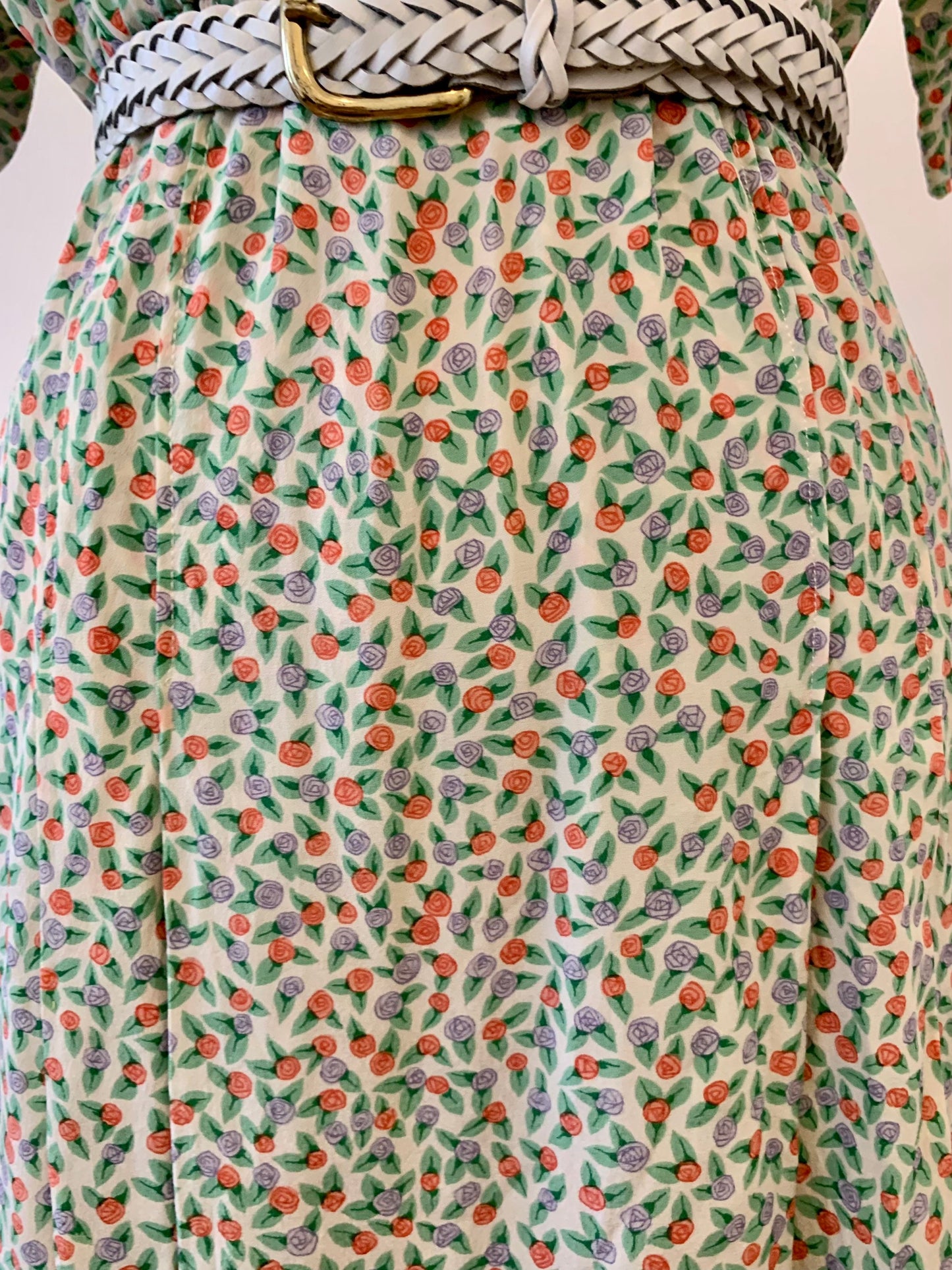 1940’s Silk Floral Dress