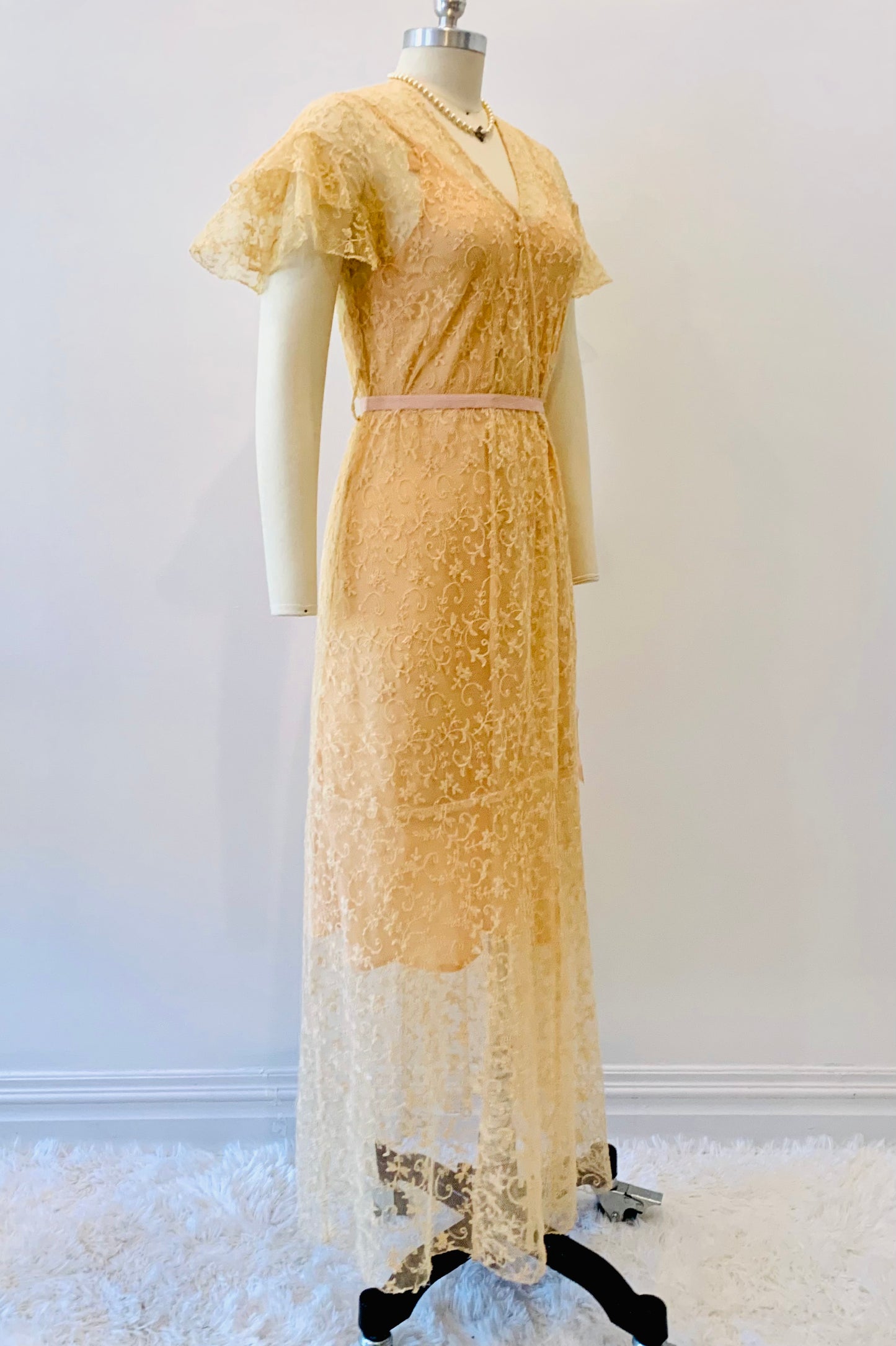 Edwardian Lace Wrap Dress