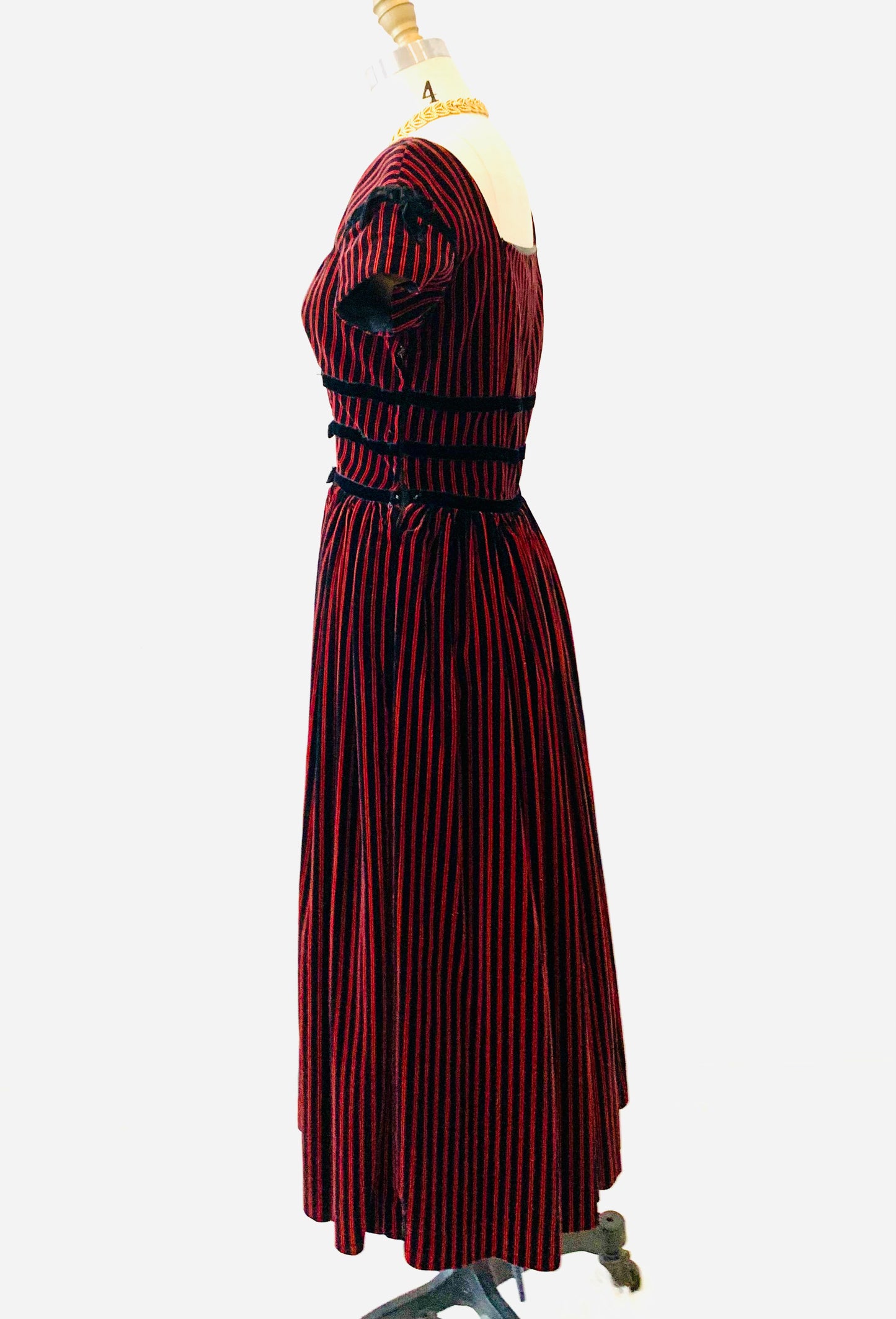 1960’s Striped Velvet Dress