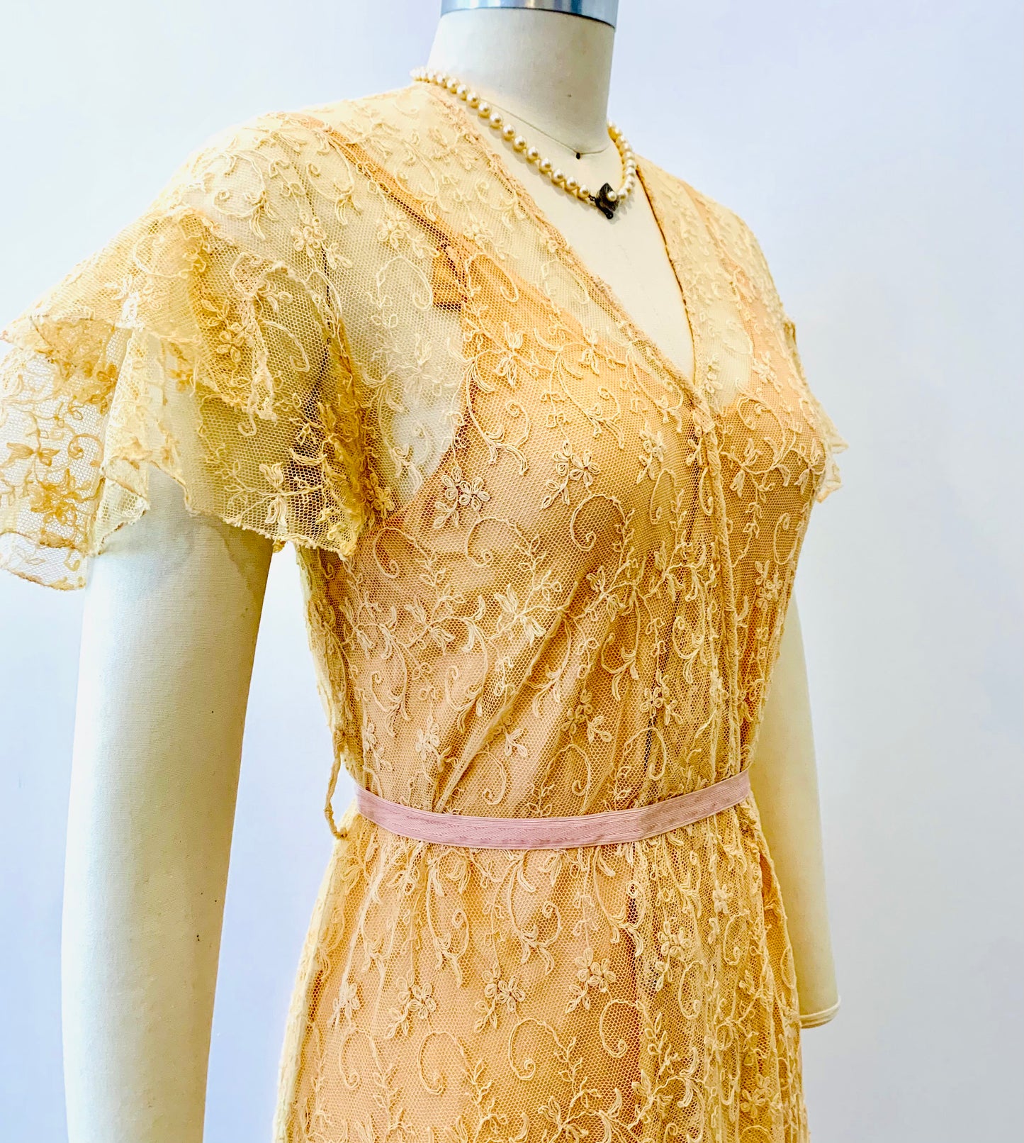 Edwardian Lace Wrap Dress