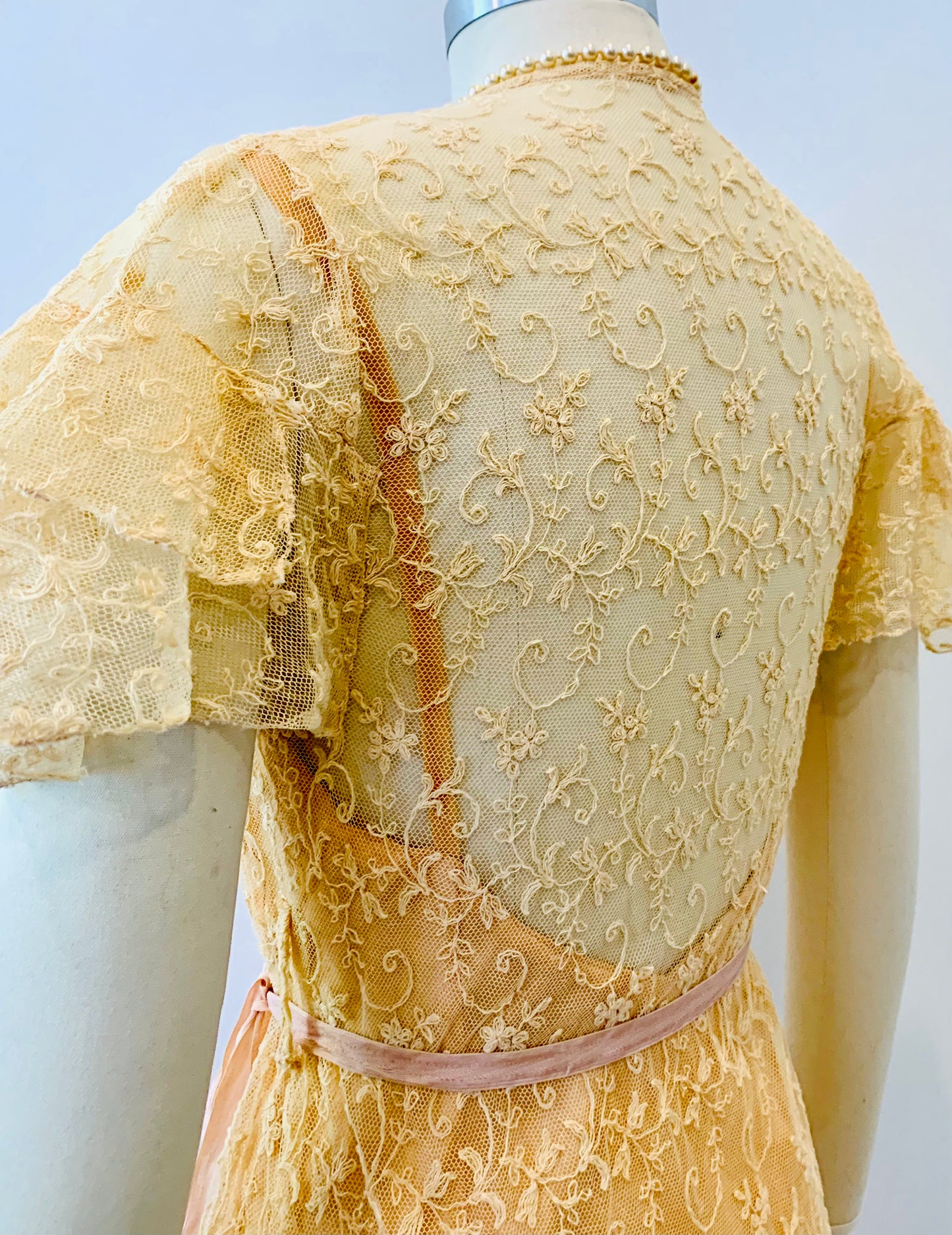 Edwardian Lace Wrap Dress