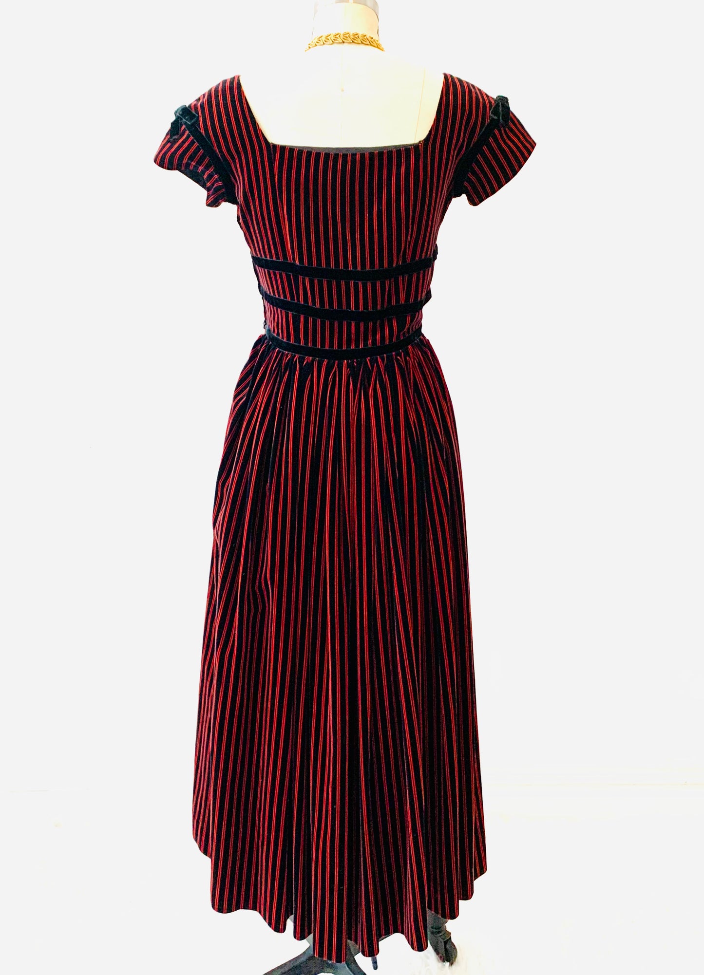 1960’s Striped Velvet Dress