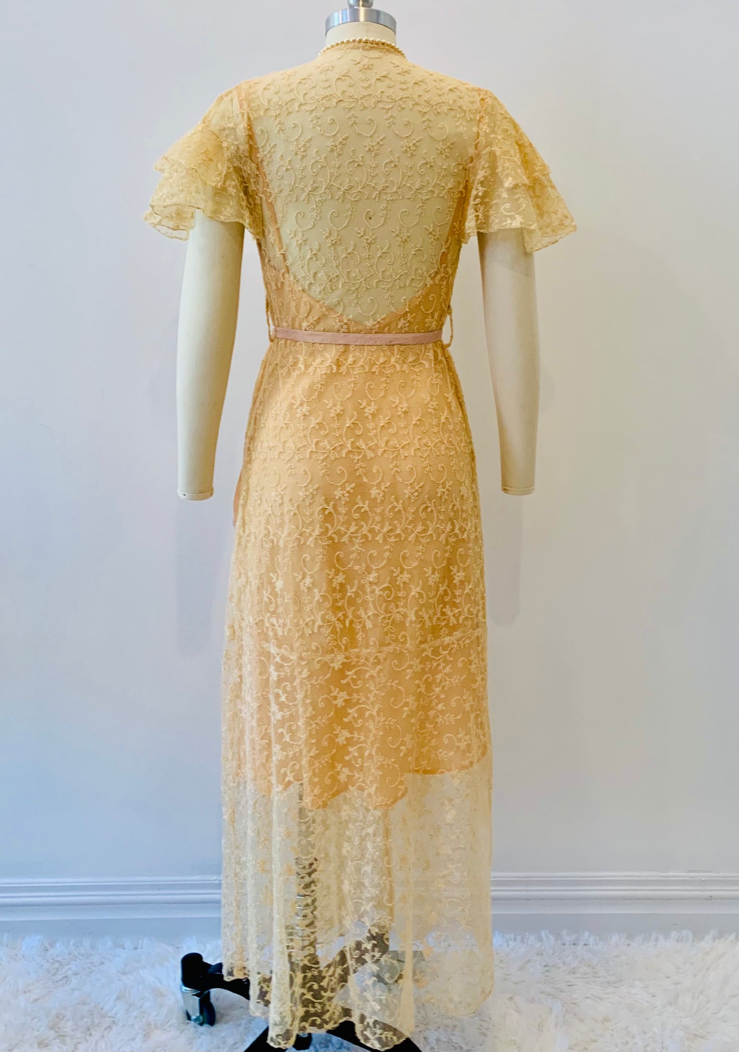 Edwardian Lace Wrap Dress