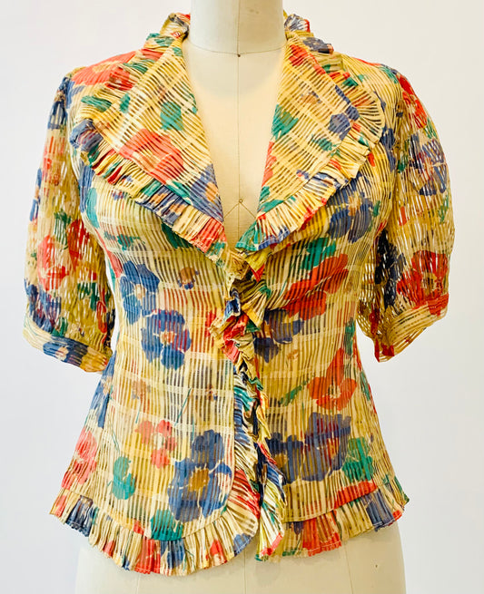 1930’s Floral Blouse