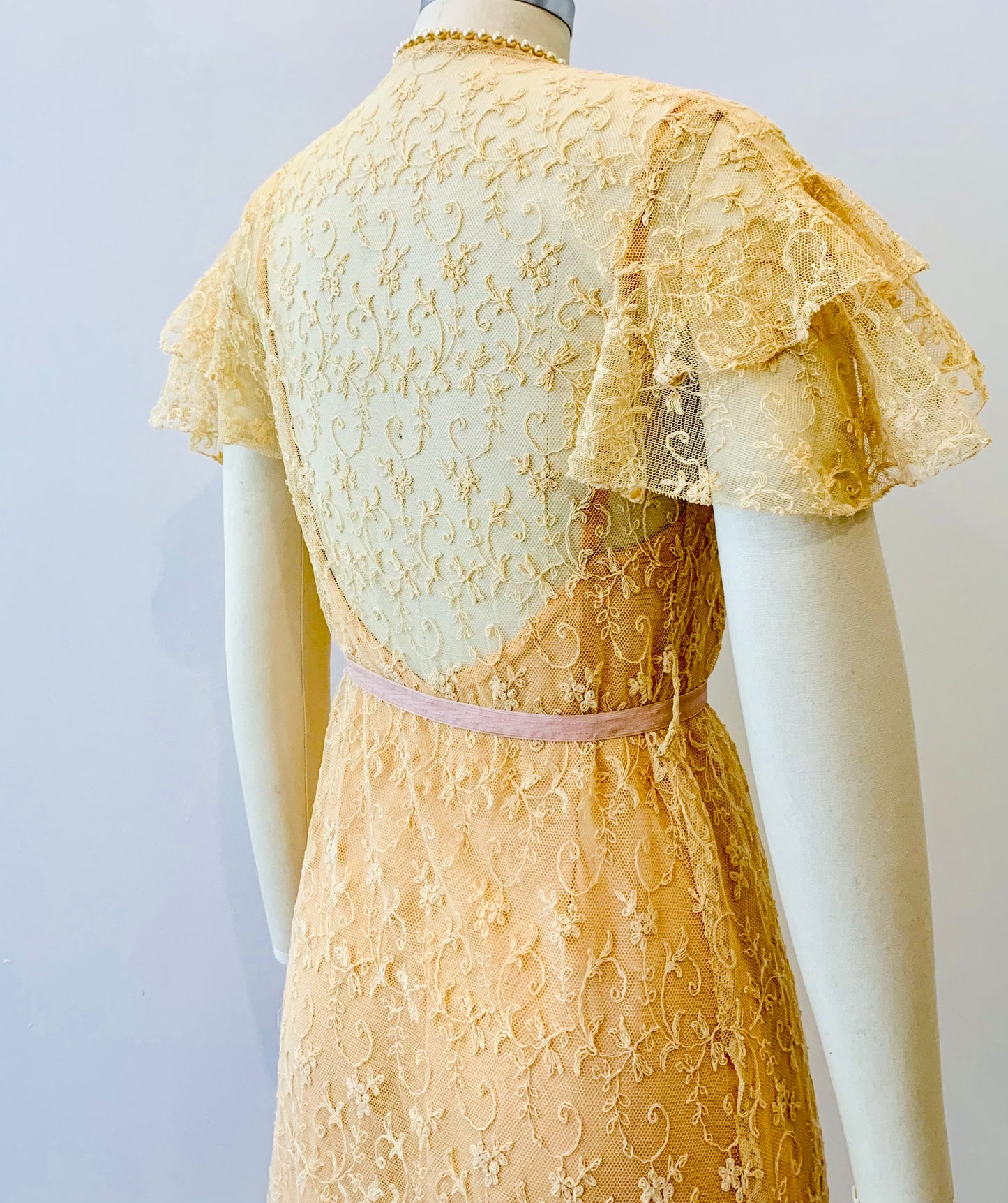 Edwardian Lace Wrap Dress