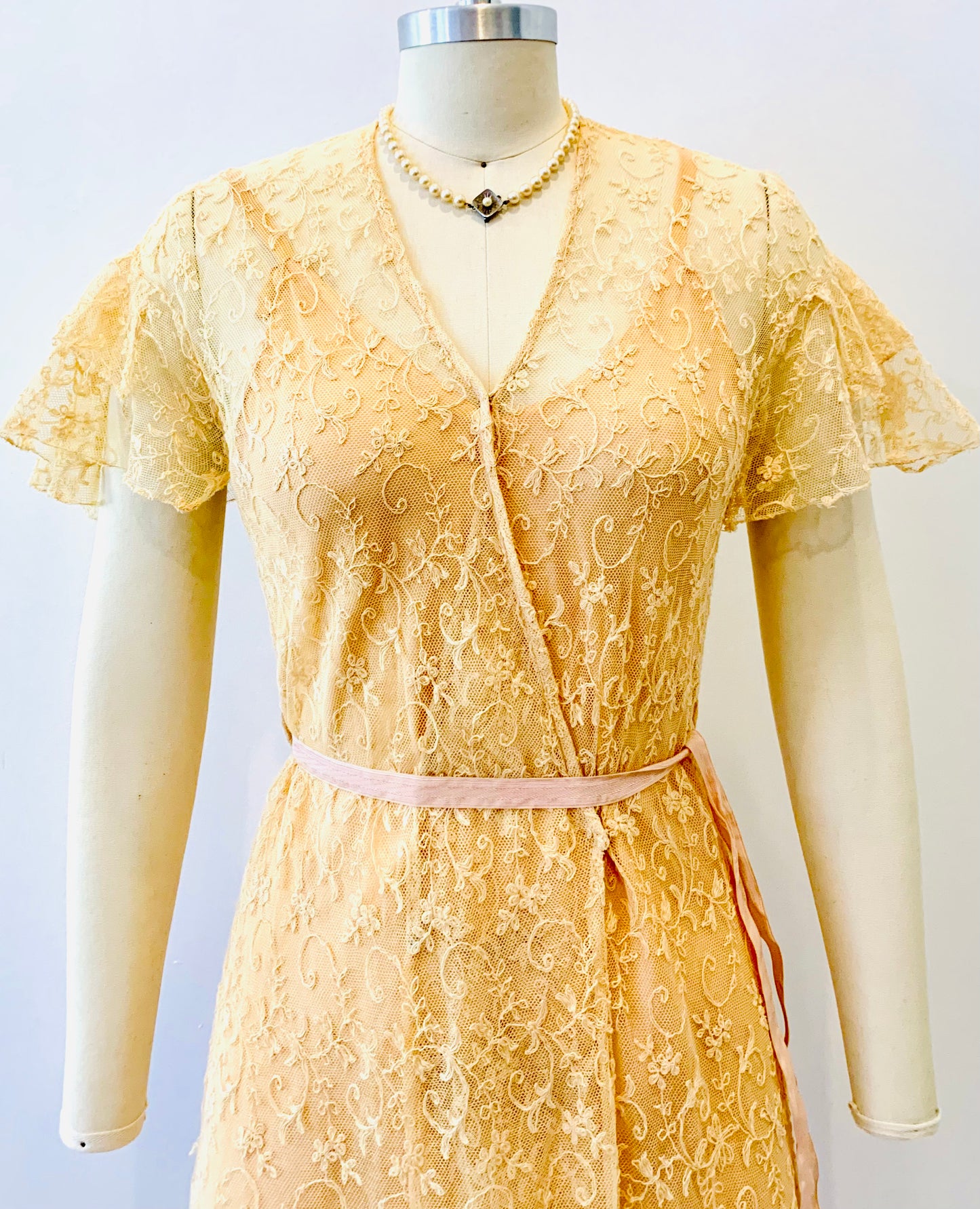 Edwardian Lace Wrap Dress