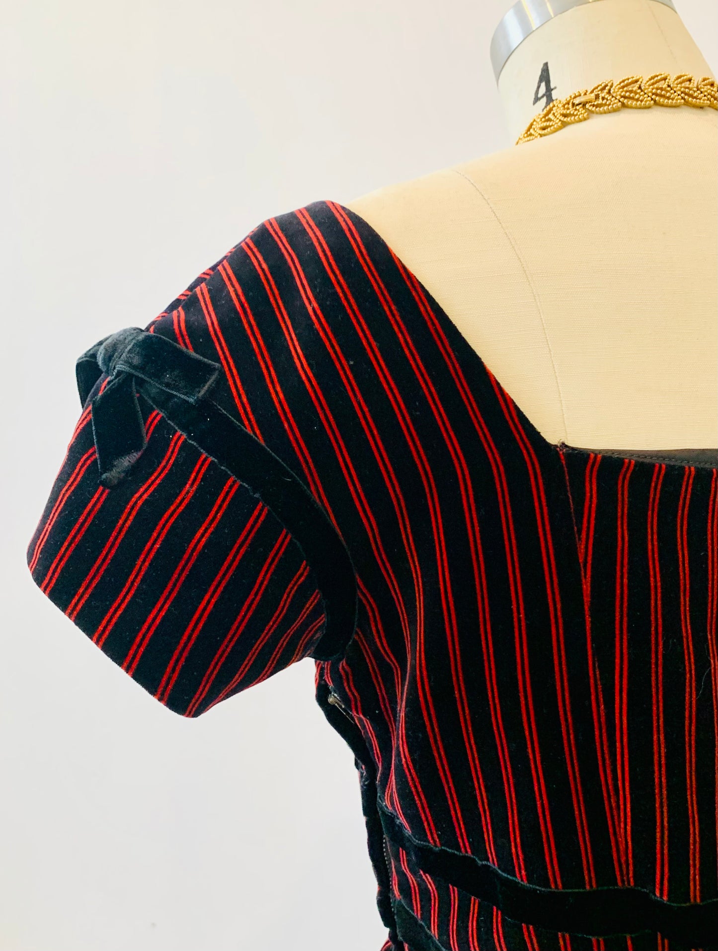 1960’s Striped Velvet Dress