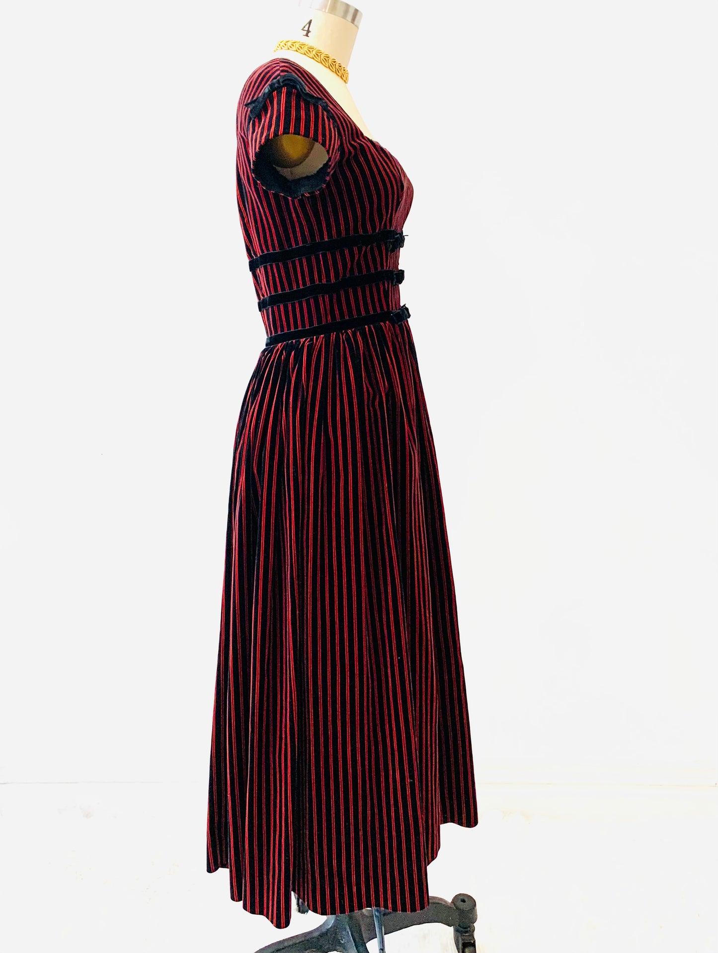 1960’s Striped Velvet Dress